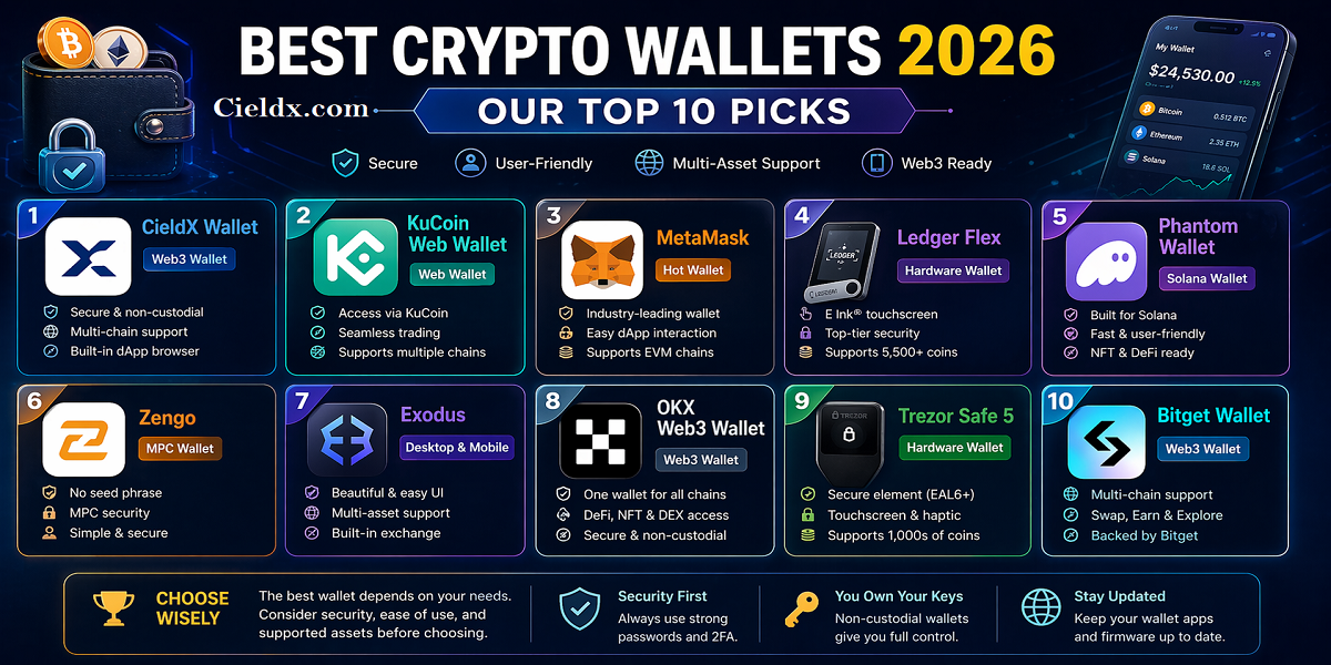 Best crypto wallets 2026- Our top 10 picks